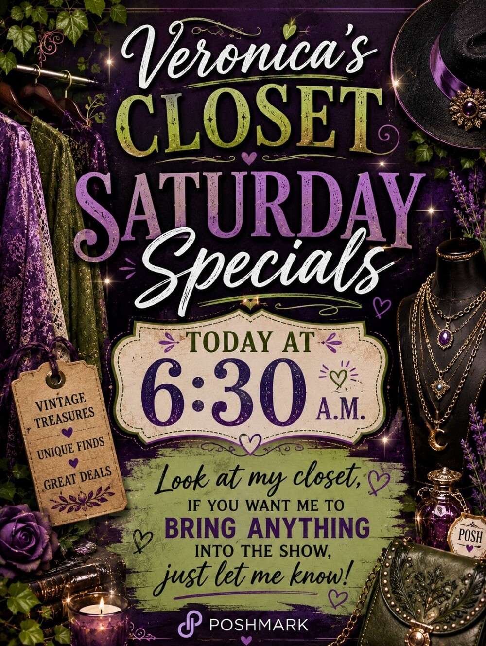 Saturday Specials 6pm Today